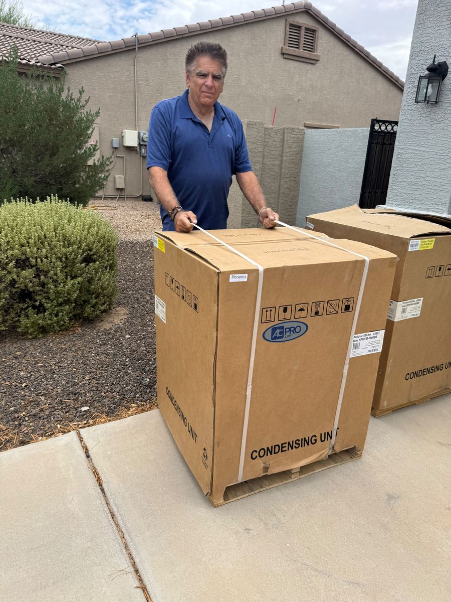 Air conditioning repair on a newer home in Queen Creek, AZ